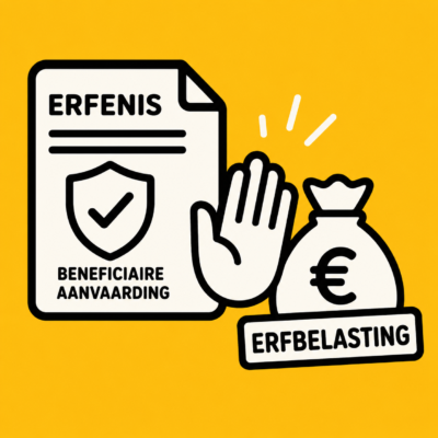 art scabonnement beneficiaire aanvaarding beschermt niet tegen erfbelasting